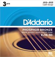 D'Addario EJ16-3D Phosphor Bronze